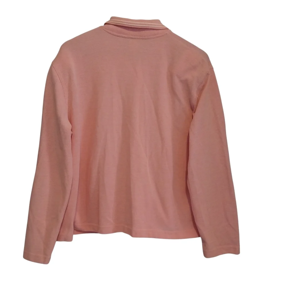 Vintage Koret Size Large Pink Spring Flowers Embroidered Cottagecore Cardigan - Picture 13 of 13